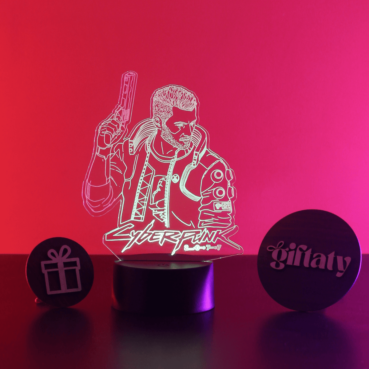 Giftaty Cyberpunk 2077 V 3D Acrylic Night Light Gift - Giftaty