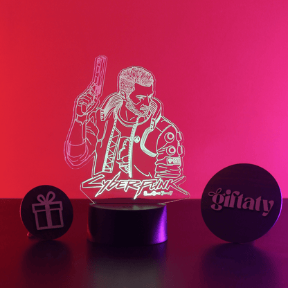Giftaty Cyberpunk 2077 V 3D Acrylic Night Light Gift - Giftaty