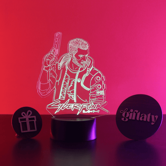 Giftaty Cyberpunk 2077 V 3D Acrylic Night Light Gift - Giftaty