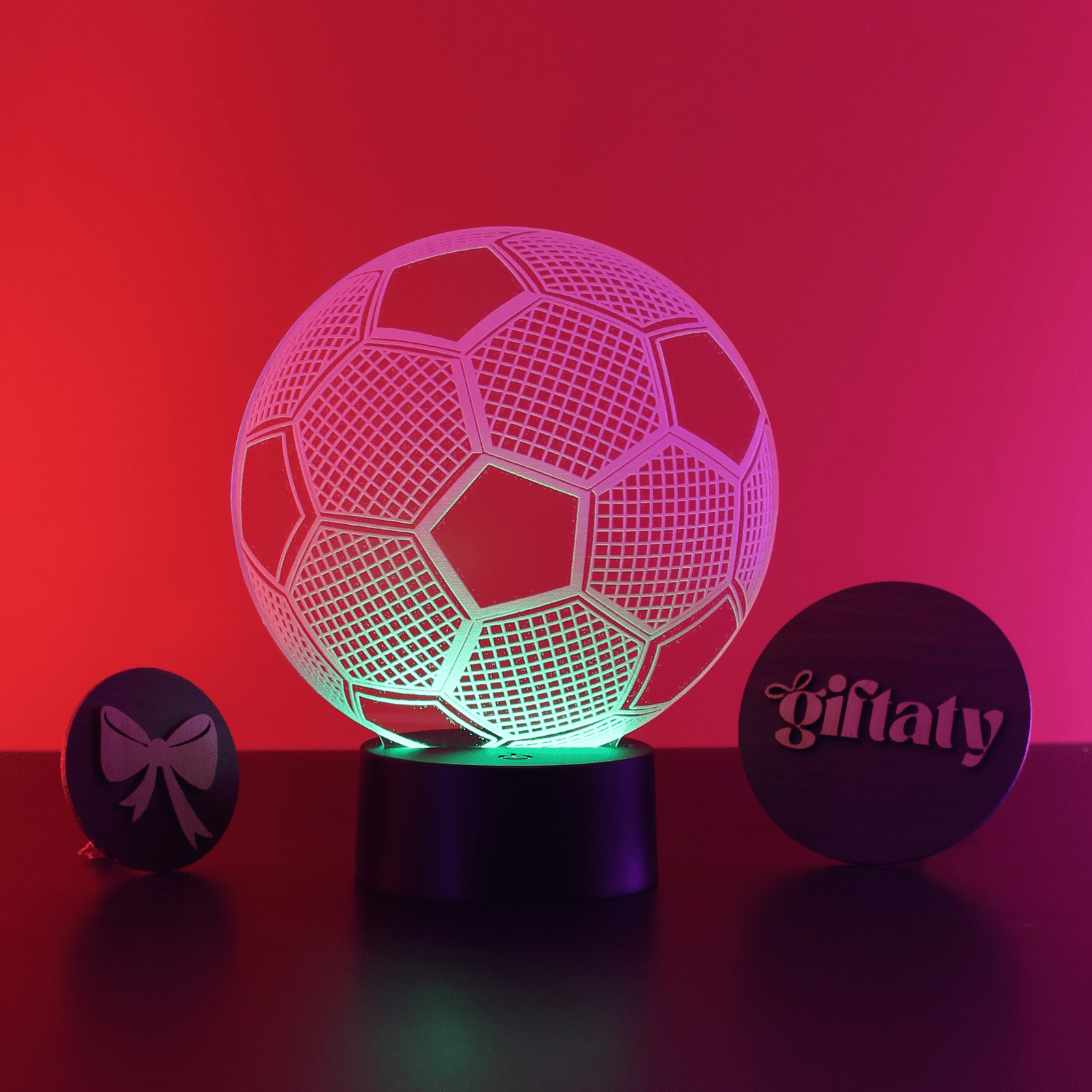 Giftaty Football 3D LED Night Light – Acrylic Lamp for Football Fans - Giftaty