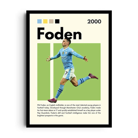 Giftaty Football Frames | Wall Art | Home Decor (FODEN, Football) - Giftaty