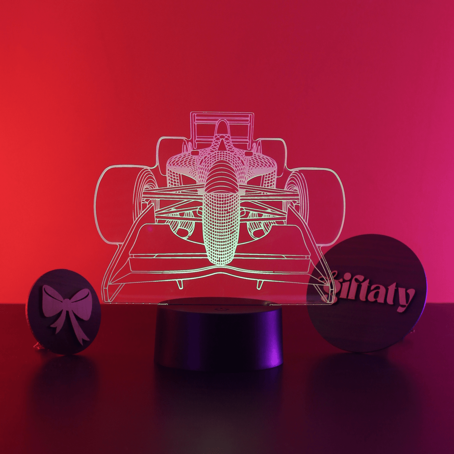 Giftaty Football Player & Ball 3D LED Night Light – Acrylic Lamp - Giftaty