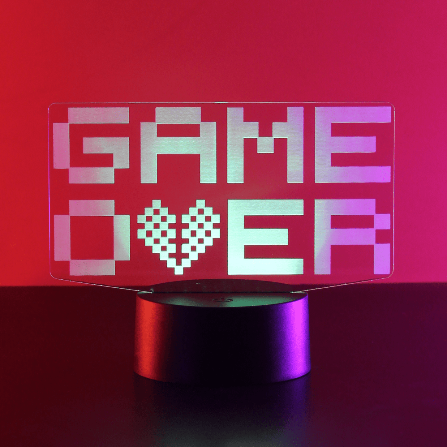 Giftaty Game Over 3D Acrylic Night Light Gift - Giftaty