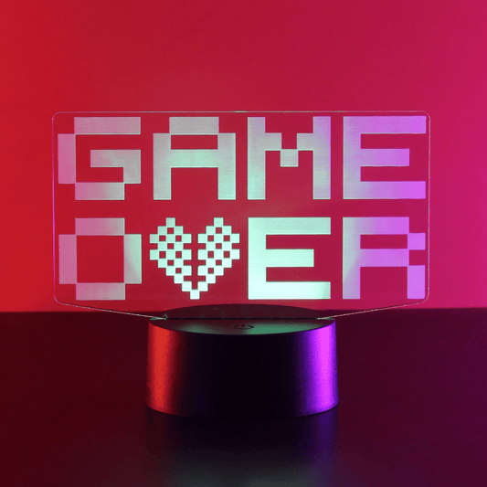 Giftaty Game Over 3D Acrylic Night Light Gift - Giftaty