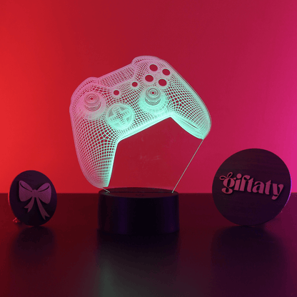 Giftaty Gaming Controller 3D LED Lamp – Acrylic Gift for Gamers - Giftaty