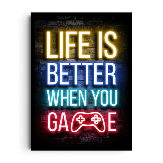 Giftaty Gaming Frames | Wall Art | Home Decor (GAMER'S PARADISE, Gaming) - Giftaty