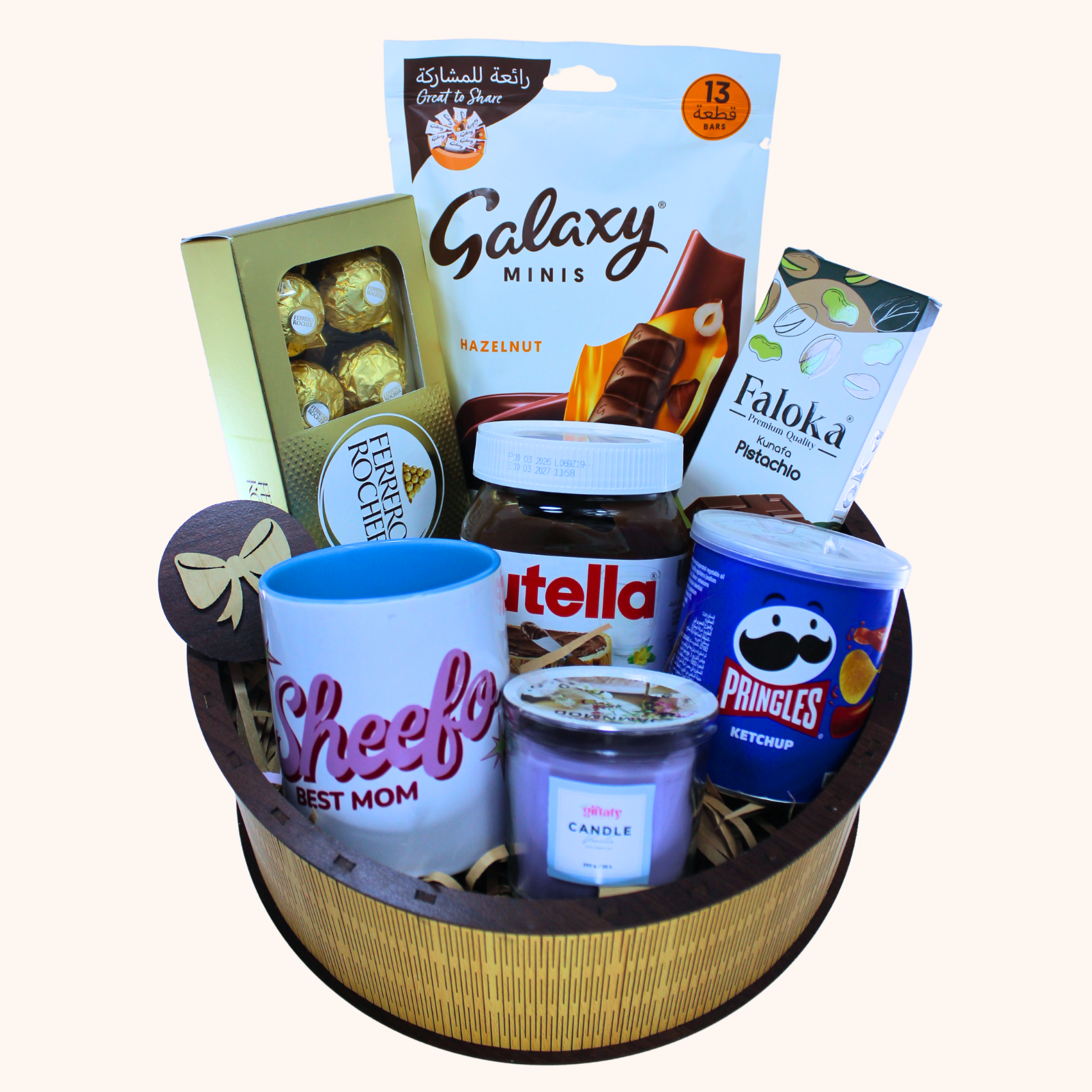Giftaty Golden Comfort Premium Gift Wooden Box with Mug & Chocolates - Giftaty