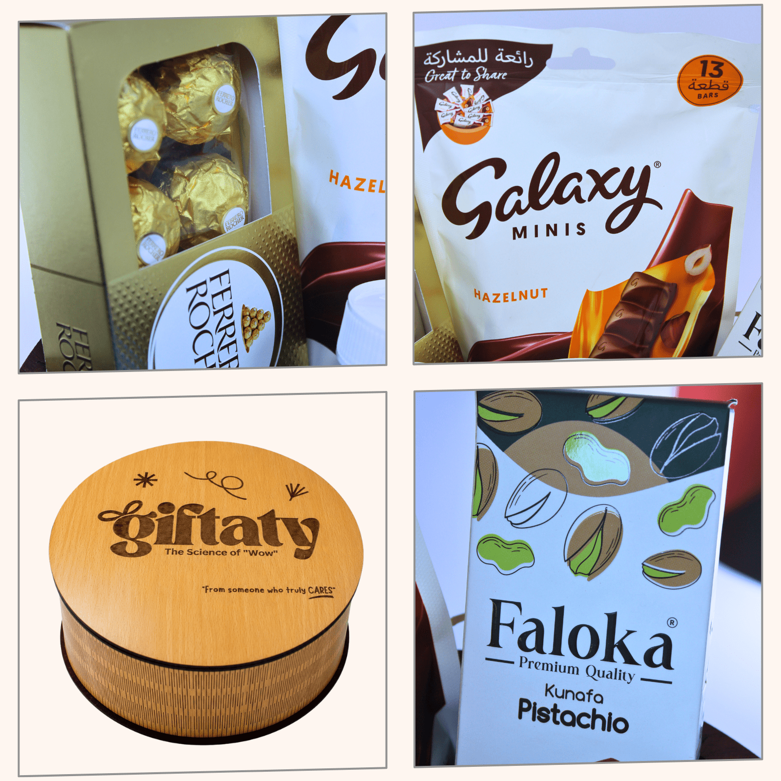Giftaty Golden Comfort Premium Gift Wooden Box with Mug & Chocolates - Giftaty