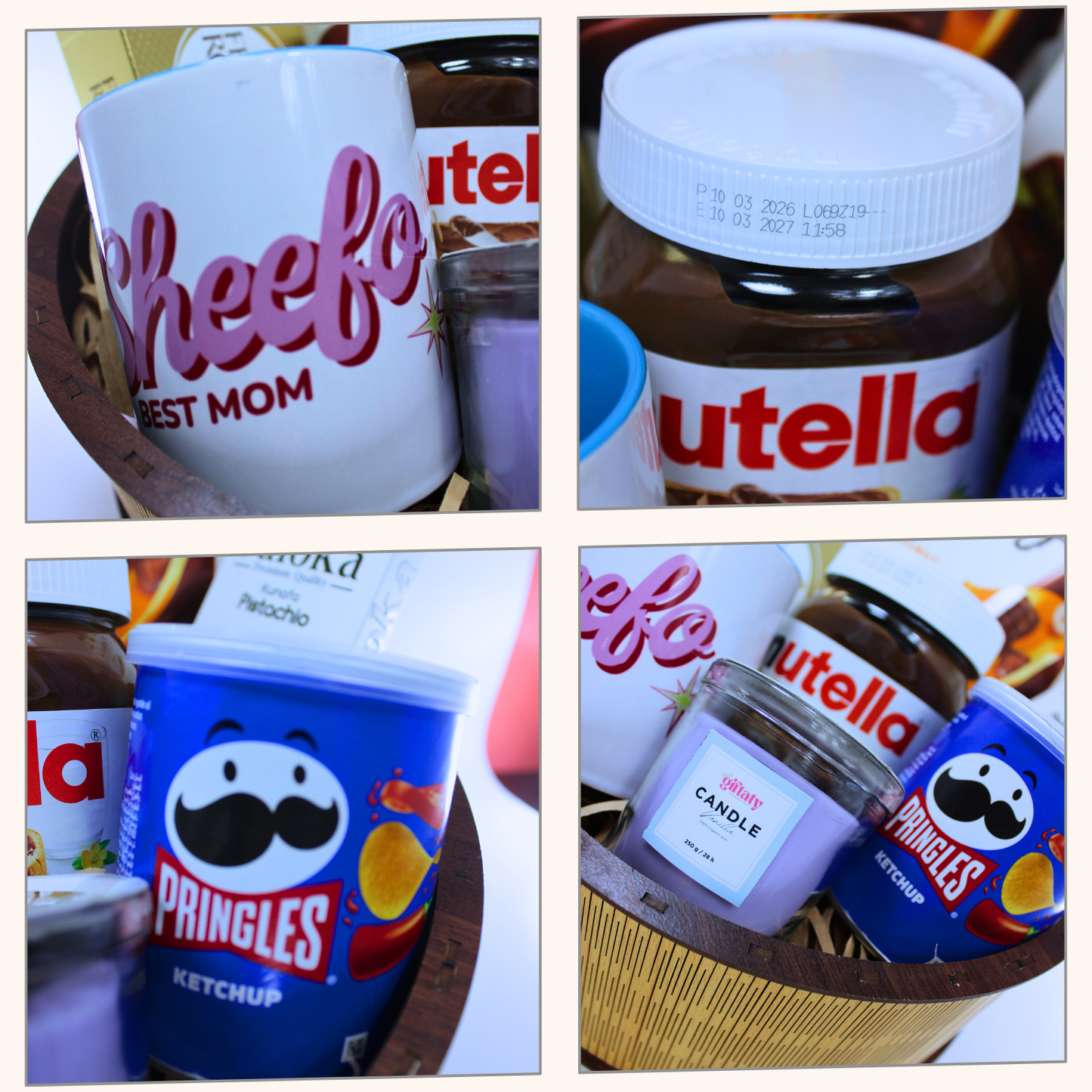 Giftaty Golden Comfort Premium Gift Wooden Box with Mug & Chocolates - Giftaty