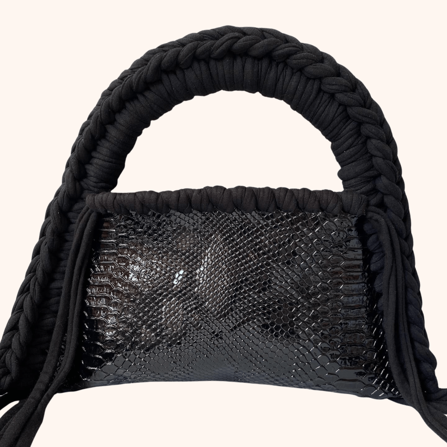 Giftaty Handmade Black Crocodile Leather Bag - Giftaty