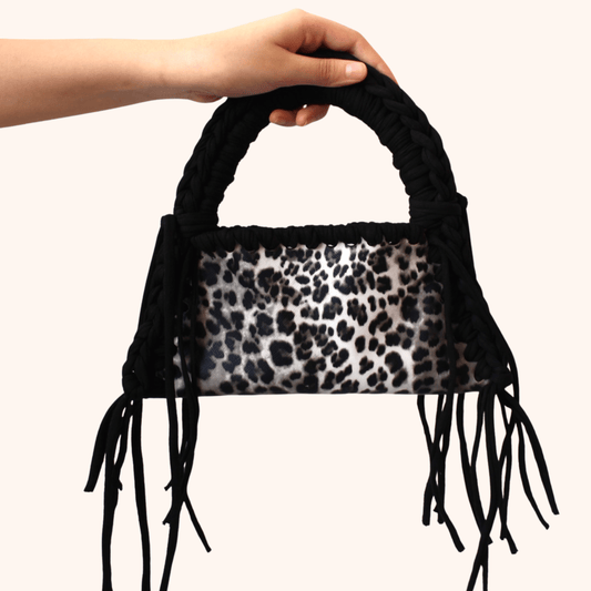 Giftaty Handmade Leopard Print Leather Bag - Giftaty