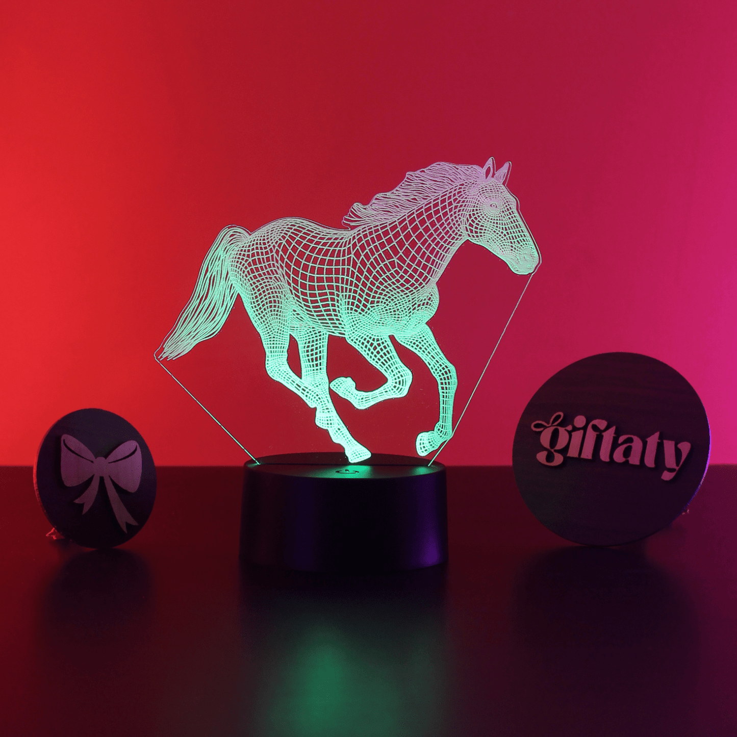 Giftaty Horse 3D LED Night Light – Acrylic Lamp Gift for Horse Lover - Giftaty
