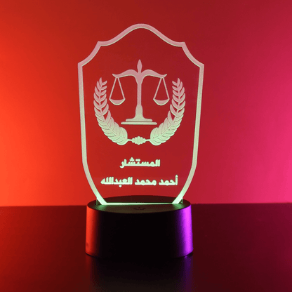 Giftaty I Love You My Forever Heart Shaped Acrylic 3D LED Lamp | Star Design, Flower Car Illustration, Ready to Use - Giftaty