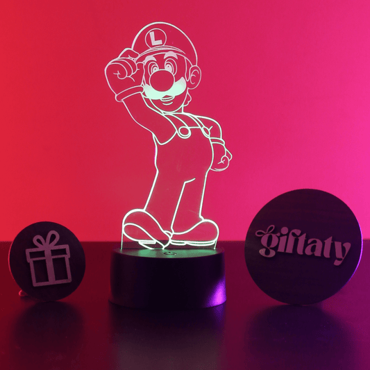 Giftaty Luigi 3D Acrylic Night Light Gift - Giftaty