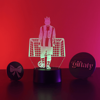 Giftaty Messi 3D LED Night Light – Acrylic Lamp for Football Fans - Giftaty