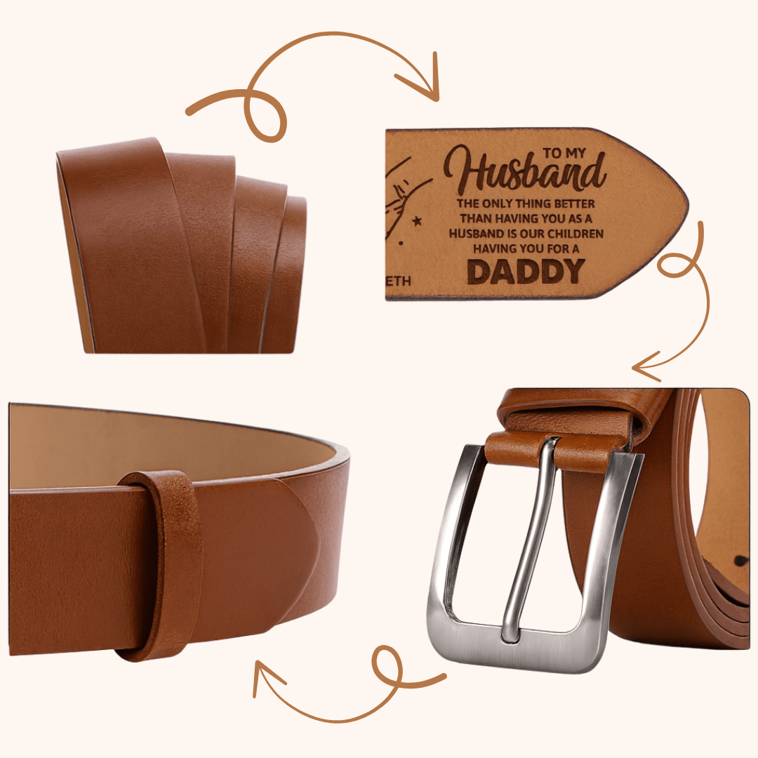 Giftaty Personalized Italian Leather Belt - Giftaty