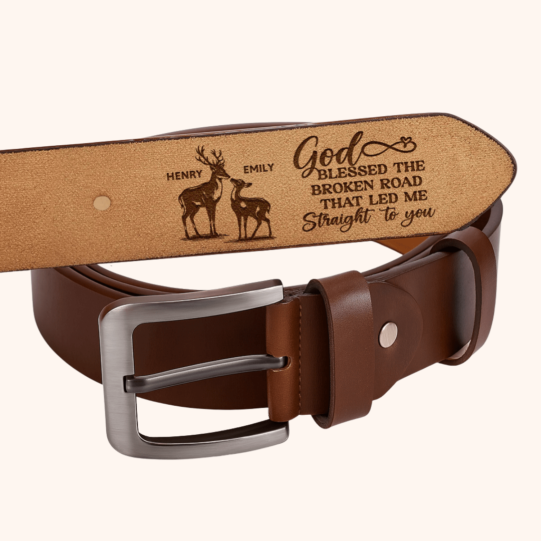 Giftaty Personalized Italian Leather Belt - Giftaty