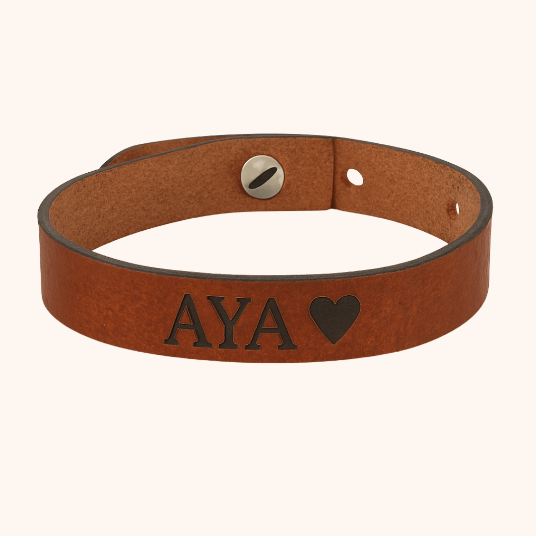Giftaty Personalized Italian Leather Bracelet - Giftaty