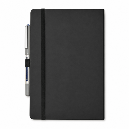 Giftaty Personalized Leather Notebook – Custom Arabic & English Names - Giftaty