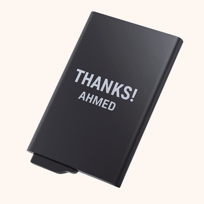 Giftaty Personalized Metal Card Holder - Giftaty
