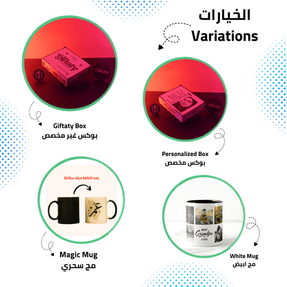 Giftaty Personalized Mug Box With 3 KitKat Chocolates – Add Your Photo & Name - Giftaty