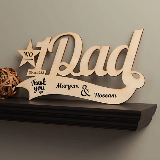 Personalized wooden sign engraved with names, date and custom message — a distinctive personalized gift perfect for men gift boxes Egypt. This unique gifts for men piece adds charm as a classy gift for him, gift for husband Egypt, gift for dad Egypt or gifts for friend male egypt. Ideal for anniversary gift box for him, romantic gift box for him Egypt, and a standout in luxury gift box Egypt collections