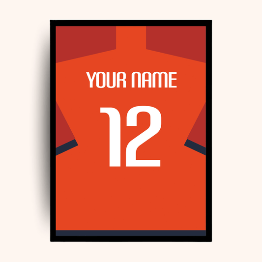 Personalized football jersey poster with custom name and number — a sporty personalized gift ideal for men gift boxes Egypt. This unique gifts for men wall art is perfect as birthday gifts for him, gifts for boyfriend, classy gifts for men, and a standout in luxury gift box Egypt collections. A creative addition to customizable gift boxes and gift ideas for men, this personalized gift box for him will leave a lasting impression