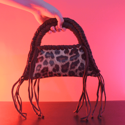 Giftaty Premium Handmade Leopard Leather Bag - Giftaty