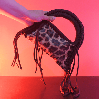 Giftaty Premium Handmade Leopard Leather Bag - Giftaty