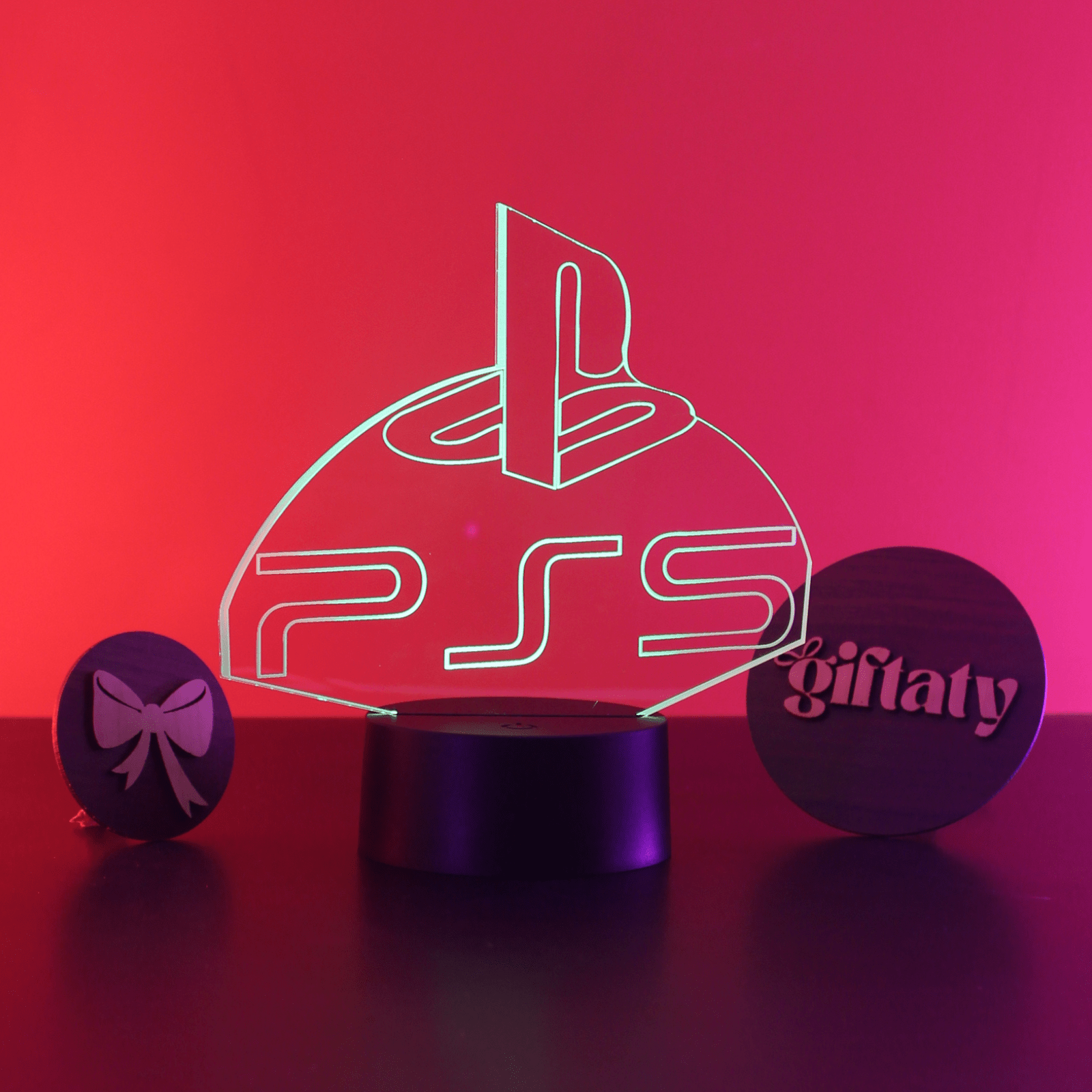 Giftaty PS5 3D LED Night Light – Acrylic Lamp Gift for Gamers - Giftaty