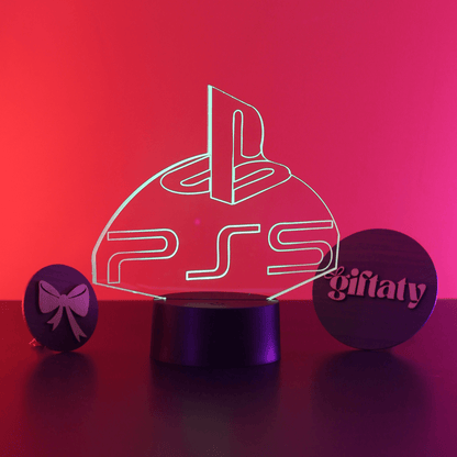 Giftaty PS5 3D LED Night Light – Acrylic Lamp Gift for Gamers - Giftaty