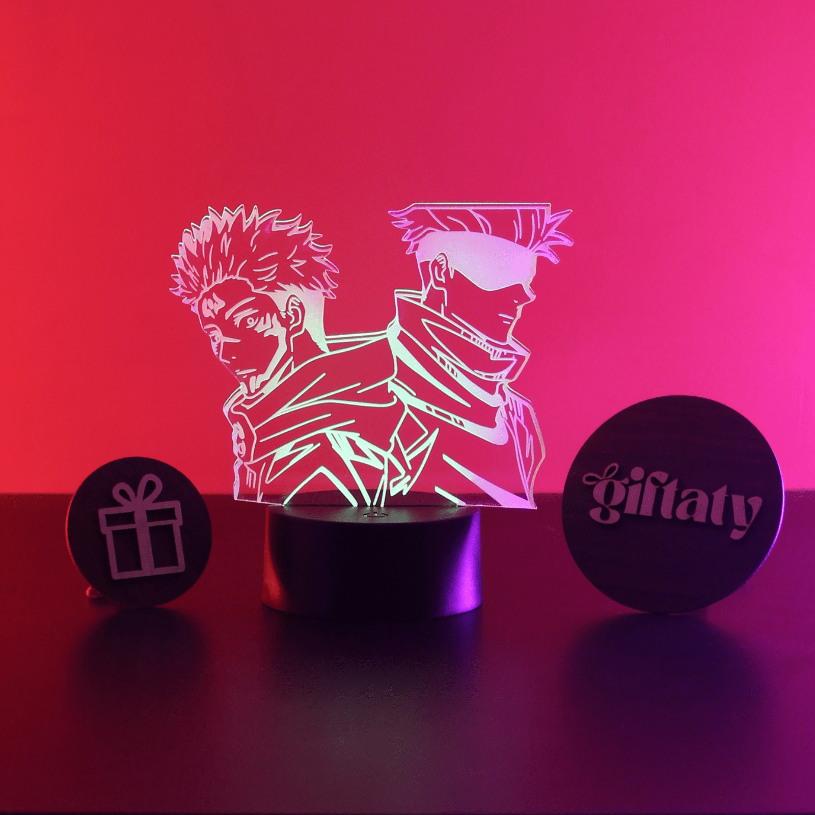 Giftaty Sukuna and Gojo 3D Acrylic Night Light Gift - Giftaty