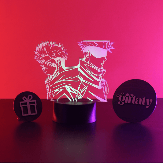 Giftaty Sukuna and Gojo 3D Acrylic Night Light Gift - Giftaty