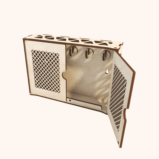 Giftaty Wall Mounted Wooden Key Box Holder – Personalized Home Decor Gift - Giftaty