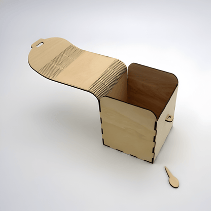 Giftaty Wooden Box with Living Hinge Lid – Personalized Gift Box - Giftaty