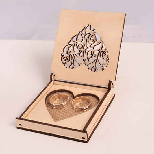 Giftaty Wooden Engagement Ring Box – Personalized Romantic Gift - Giftaty