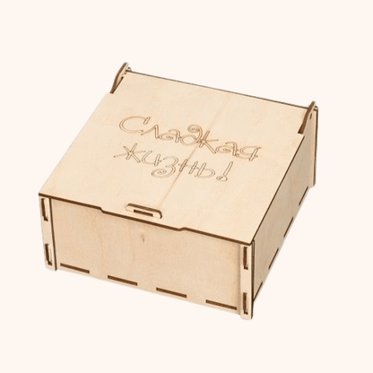 Giftaty Wooden Honey Jar Box for 4 Jars – Personalized Food Gift - Giftaty