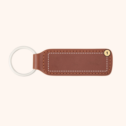 Giftaty Personalized Italian Leather Key Ring