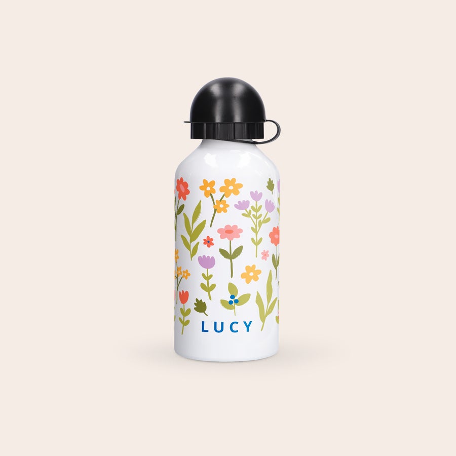 Customized 500ml aluminium water bottle gift by Giftaty, design example