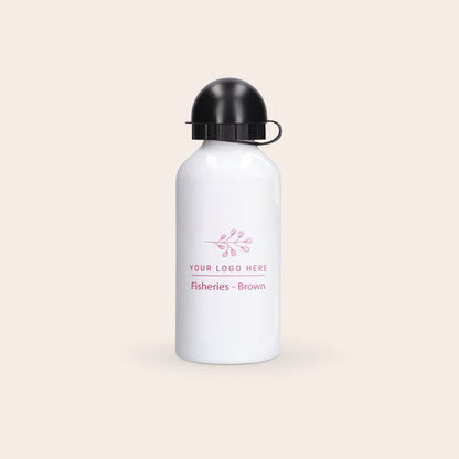 Customized 500ml aluminium water bottle gift by Giftaty, another design example