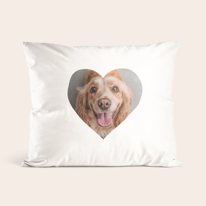 Close-up of the full colour photo print on a personalized cushion