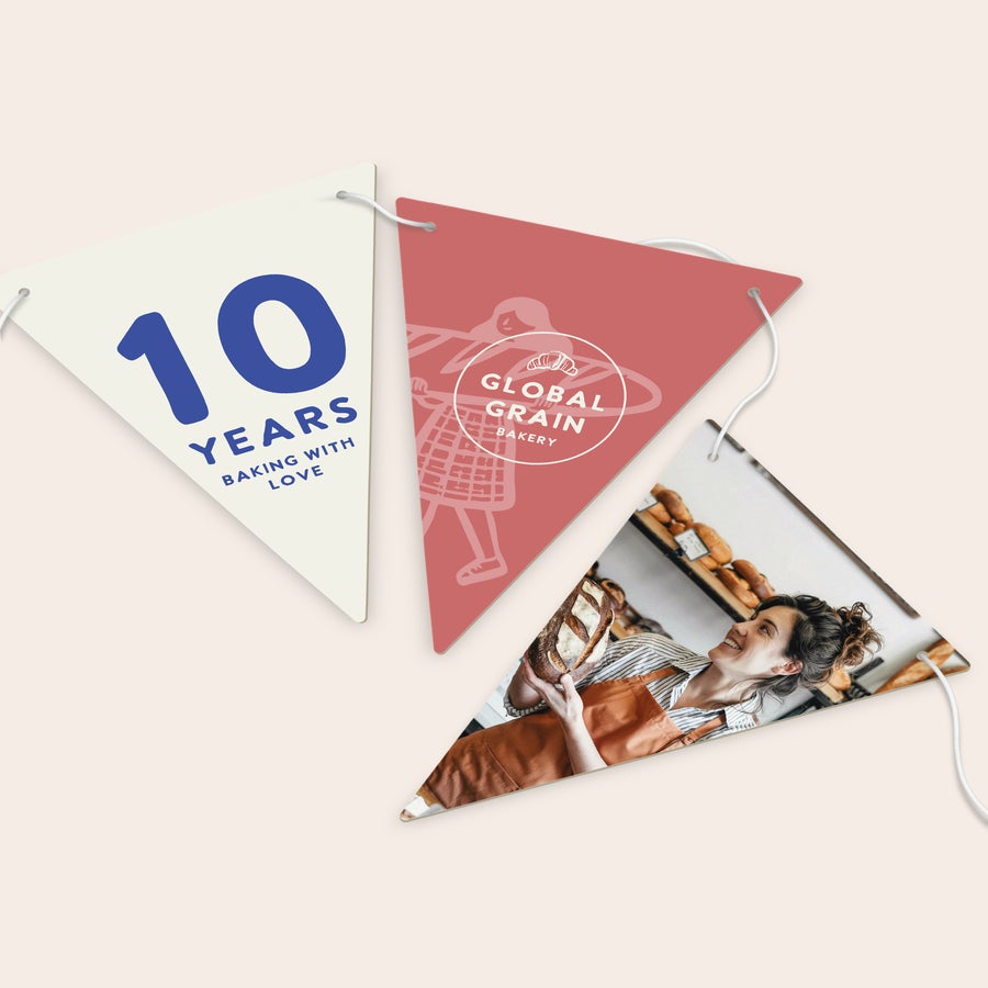 Personalized photo bunting, another example design