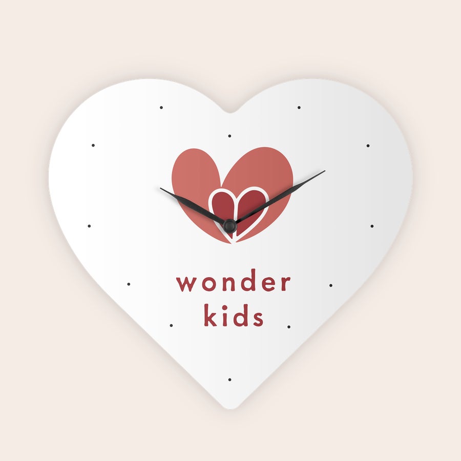 Heart shaped photo clock, another example design