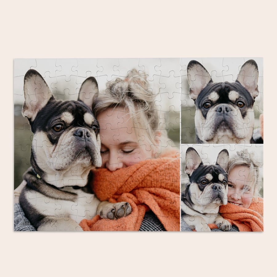 Personalized 120-piece photo jigsaw puzzle gift by Giftaty, lifestyle view