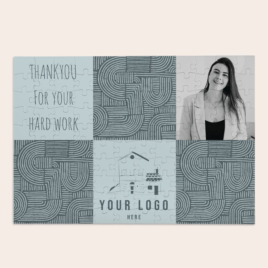Personalized 120-piece photo jigsaw puzzle gift by Giftaty, another design example