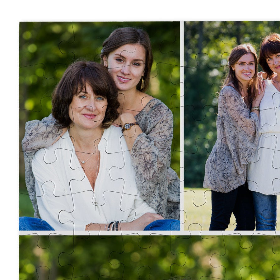 Personalized Mother's Day photo jigsaw puzzle gift by Giftaty, design example