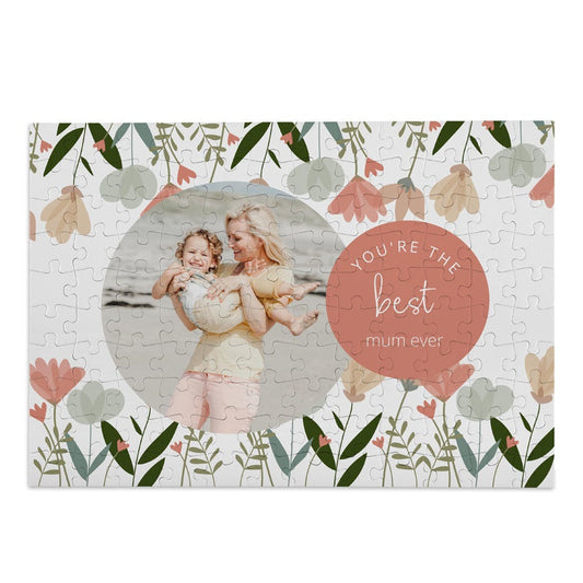 Personalized Mother's Day photo jigsaw puzzle gift by Giftaty, main product view