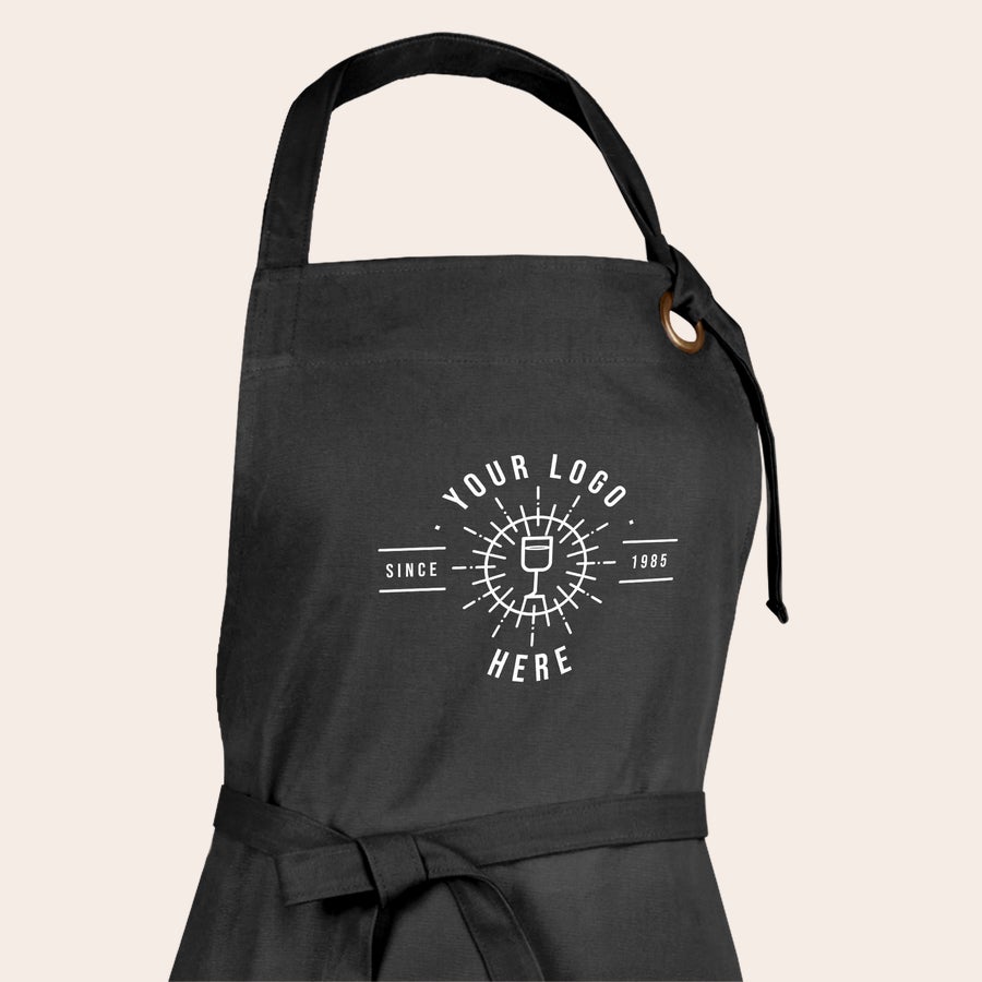 Personalized kitchen apron gift idea with a sample custom design