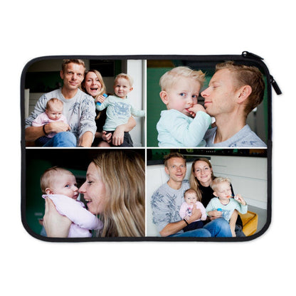 Customized photo laptop sleeve gift by Giftaty with full colour personalized print