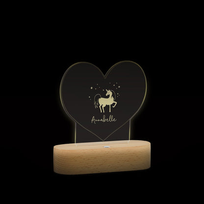 Custom heart acrylic light gift, another example design